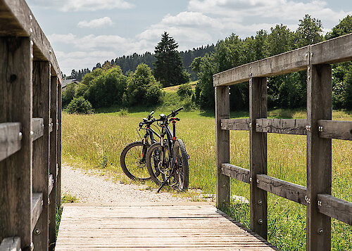 Radfahren an der Schwarzen Laber im Bayerischen Jura